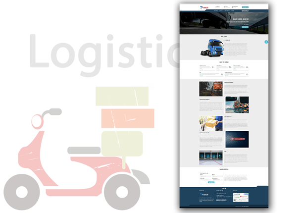 Giao diện web logistic