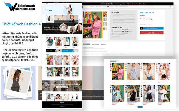 Thiết kế web giá rẻ HCM Fashion4