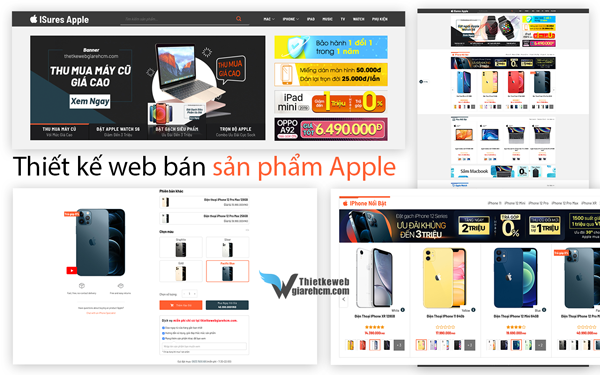 Thiết kế web bán sản phẩm apple
