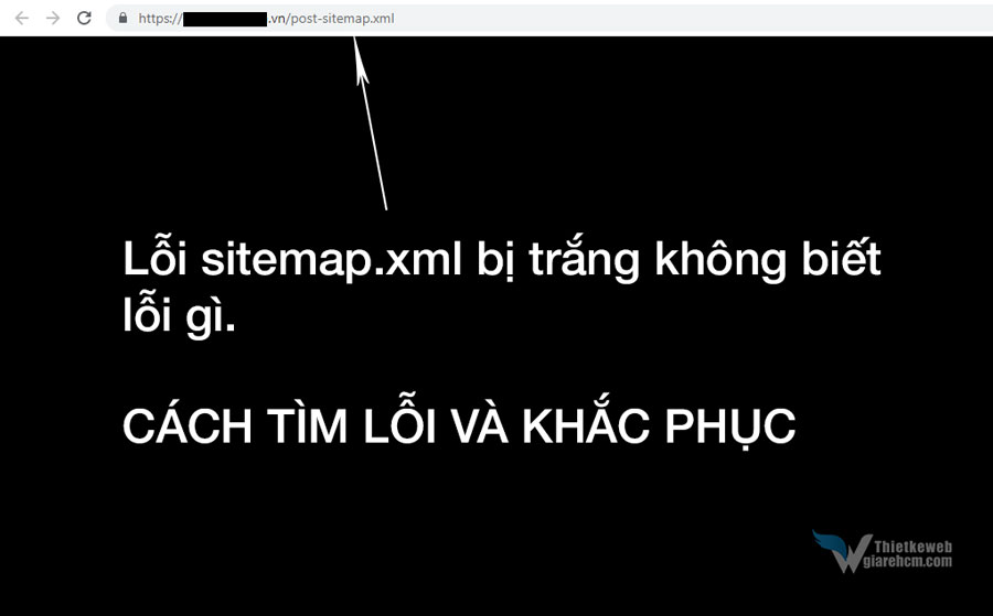 Lỗi sitemap Yoast SEO bị trắng màn hình không có dữ liệu