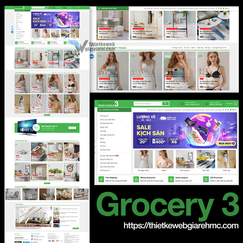 Giao diện web Grocery 3